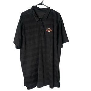 Antigua San Francisco Giants Polo Shirt Mens 2X XXL Striped Baseball MLB Logo